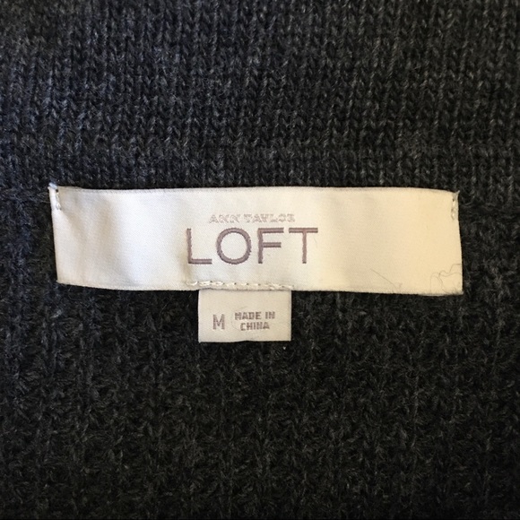 LOFT Waffleknit Cowl Neck Tunic Sweater, size Medium❤️ - Picture 7 of 12